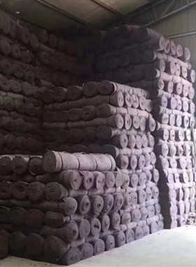 黑心棉毛毡养护工地现货植物广东大棚保暖毡公路毯黑毛防寒土工布