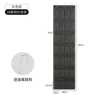 透气无纺网布挂在门上的鞋架门口卫生间挂鞋神器挂壁式鞋袋收纳袋