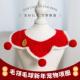 宠物新年项圈平安喜乐宠物毛领项圈猫咪狗狗新年拍照饰品宠物用品