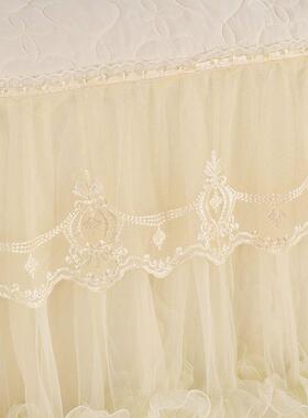 网红蕾丝全床包头罩夹棉厚ZOQ软包皮床加头保护罩家罩居防尘弹力