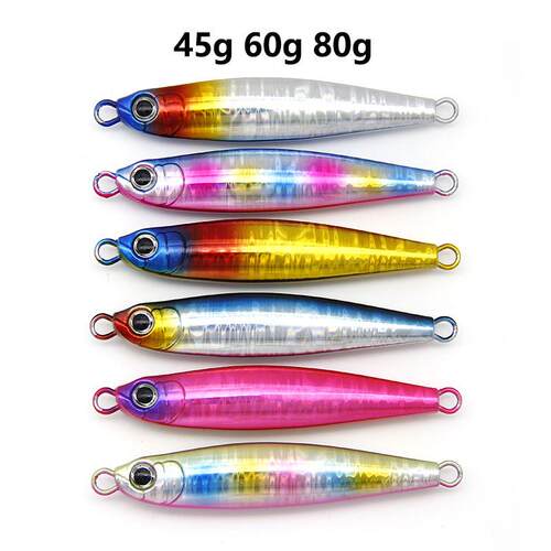 拓海渔具45g60g80g高端铁板铅鱼路亚饵 岸抛远投 日本镭射纸
