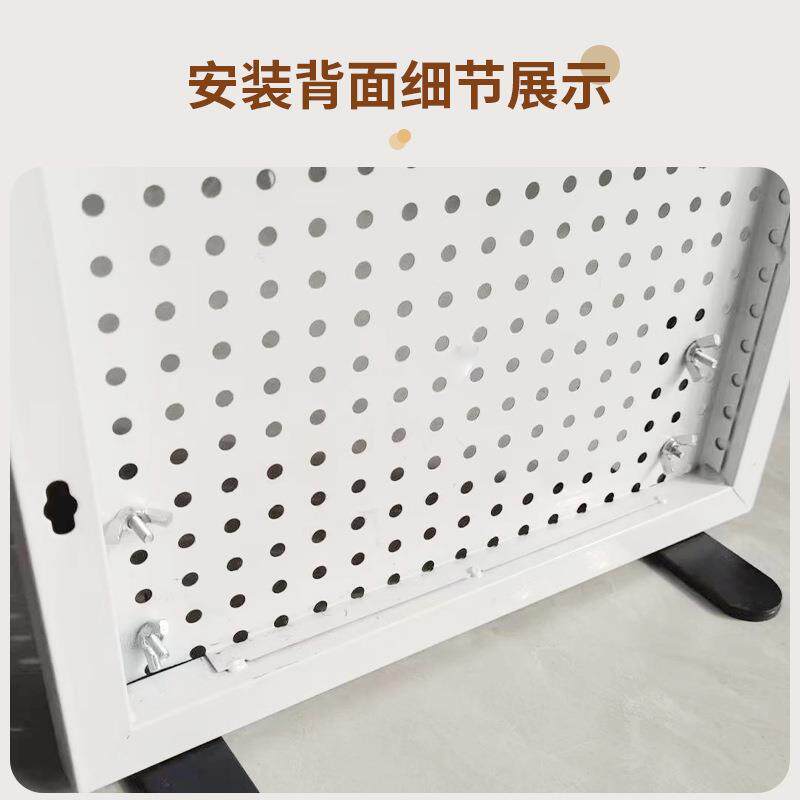 圆孔QTH桌办面收纳洞洞板置物架公桌挂钩整理生纳铁艺学电脑收桌
