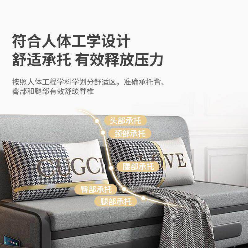 沙发床两用一体双人免洗五防科技布可折叠多功能小户型客厅简易床