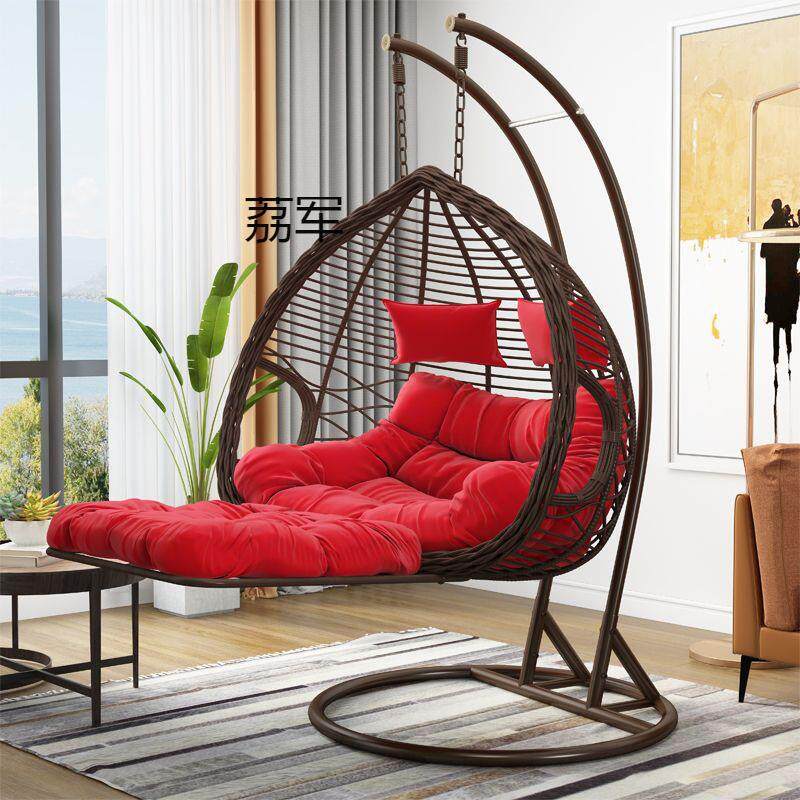 LJ吊篮藤椅子室内秋千家用休闲吊床懒人摇篮椅户外庭院摇椅阳台吊