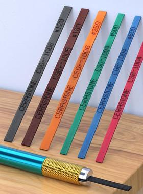 犀力顿纤维油石1004m模具抛光去火花纹精磨陶瓷纤维油石蓝色1006