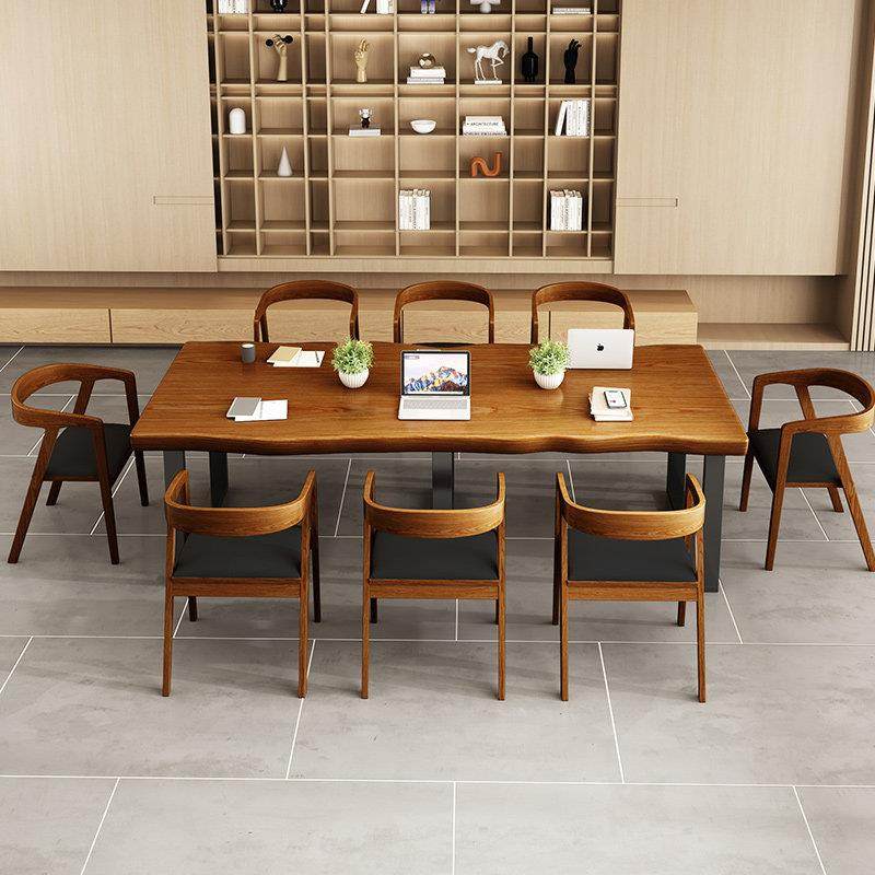 桌子美式工业风实木会议桌办公写字桌简约现代台式loft长桌电脑桌,商业/办公家具,会议桌,淘宝优惠券,粉丝福利购,淘宝优惠卷