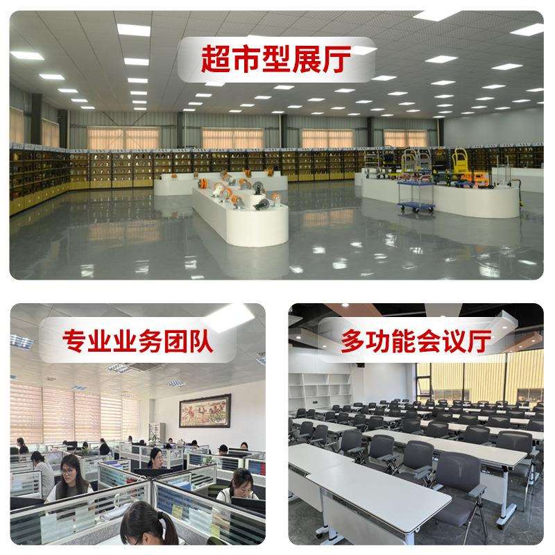 明威超重型铁芯PU轮8寸静音万向轮轮子聚氨酯承重工业脚轮推车轮