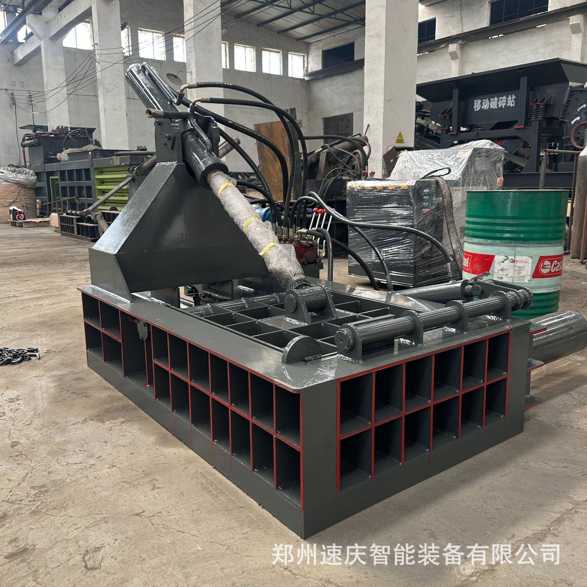 液压铝合金边角料打包机金属压块机小型液压废铁打包压块设备加工