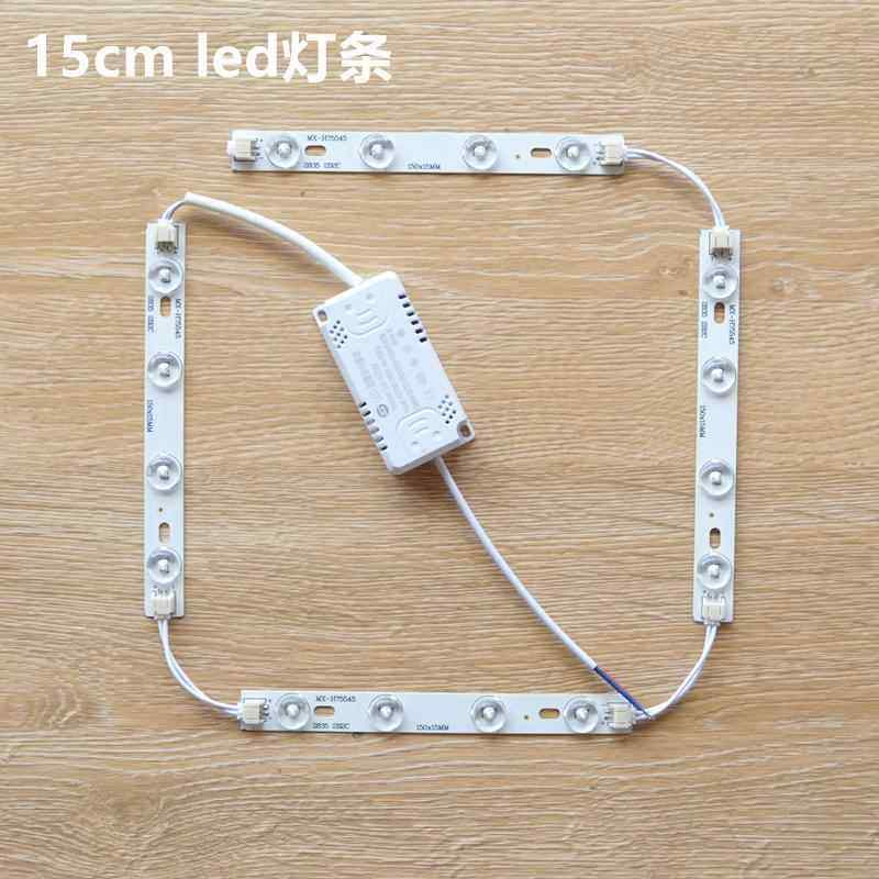 圆形吸顶灯LED长条灯条15cm组合替换灯芯片改造灯管灯带灯泡磁吸,家装灯饰光源,LED球泡灯,淘宝优惠券,粉丝福利购,淘宝优惠卷