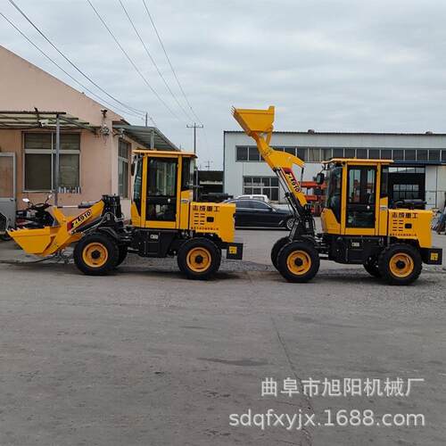 农用单缸四驱小铲车ZL910轮式装载机工地工程小型推土机厂家