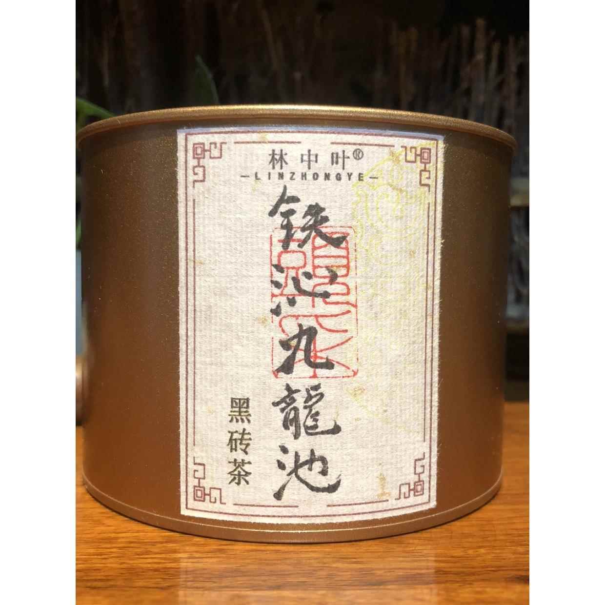 湖南安化黑茶黑砖茶九龙池纯料头春天尖茶纯料林中叶荒野罐装颗粒
