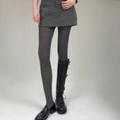 格雷系女孩独有高智感 微透烟灰连裤 舒适高级 太jue瞭 wa真