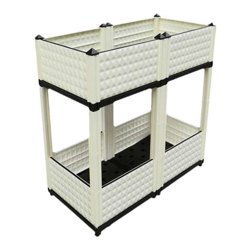 双层种植箱阳台种菜盆室内种植盆长方形花箱立体种菜箱种菜专用箱