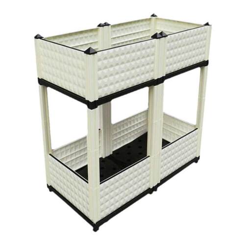 双层种植箱阳台种菜盆室内种植盆长方形花箱立体种菜箱种菜专用箱