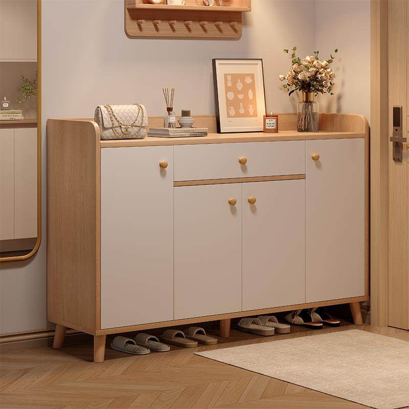 实木鞋柜家用门口入户2026新款玄关收纳柜一体靠墙楼道电梯口鞋架,住宅家具,鞋柜,淘宝优惠券,粉丝福利购,淘宝优惠卷