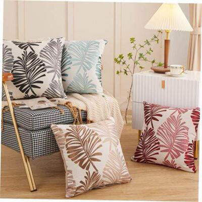 mandala pattern blue polyester throw pillow cushion cover