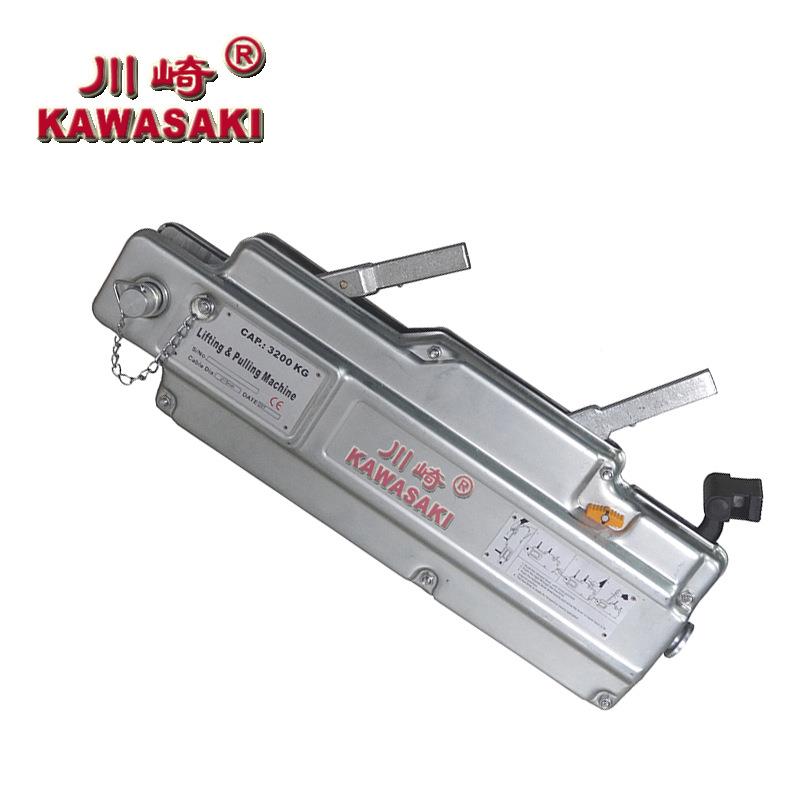 现货供 崎应牌铁壳钢丝绳牵引机葫0.8t 1.6t 3.2T 钢川丝绳手扳芦