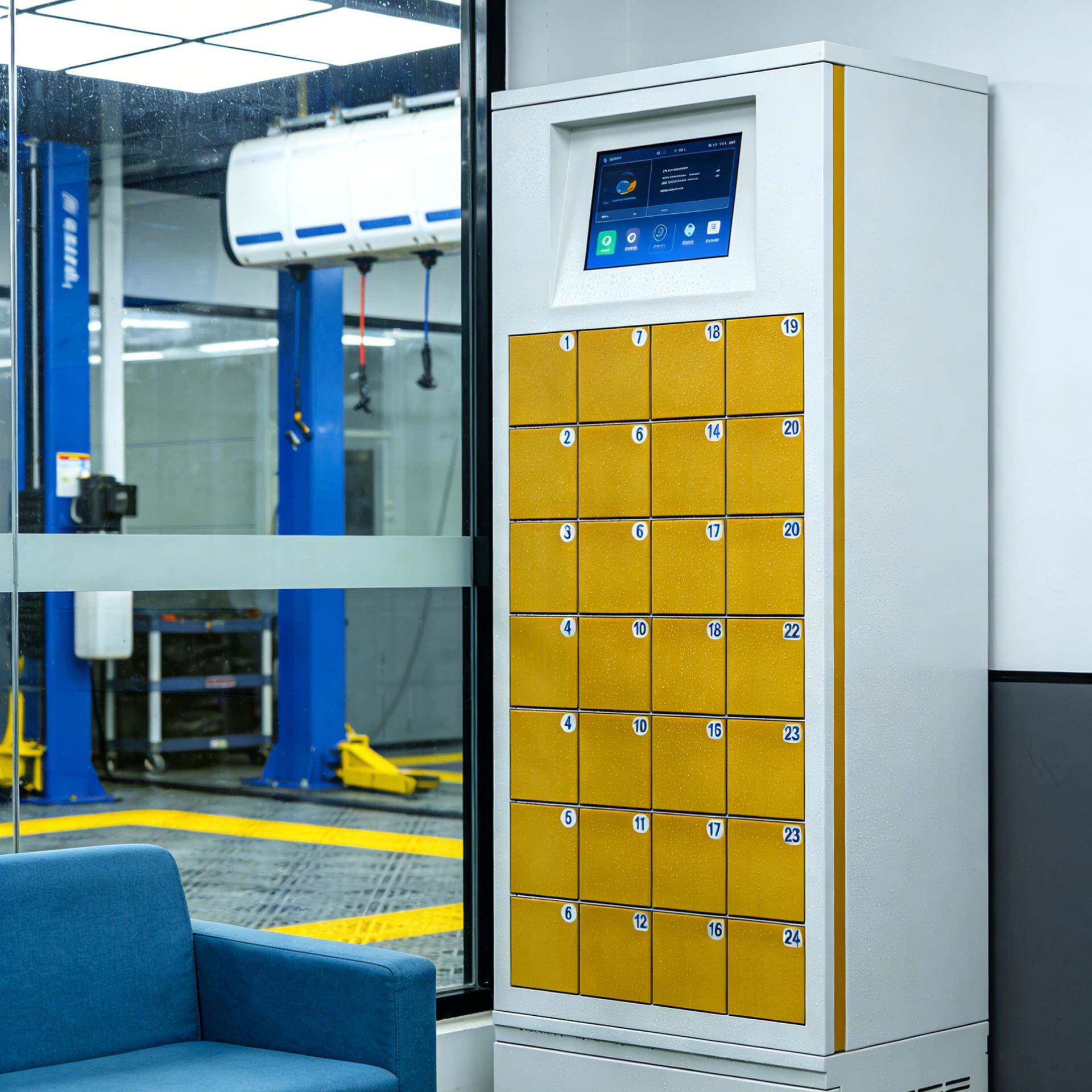 自助钥匙寄存柜 车站智能钥匙保管柜 人脸识别电子存包柜 储物柜