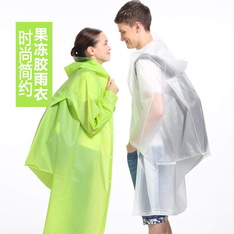 户外旅行雨衣背包款成人儿童长款徒步登山带帽子加厚雨披