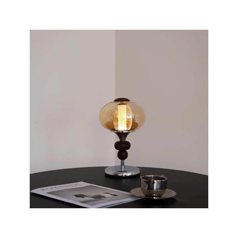 中古实木宫廷台灯可充电触摸开关书房卧室床头灯装饰氛围感小夜灯