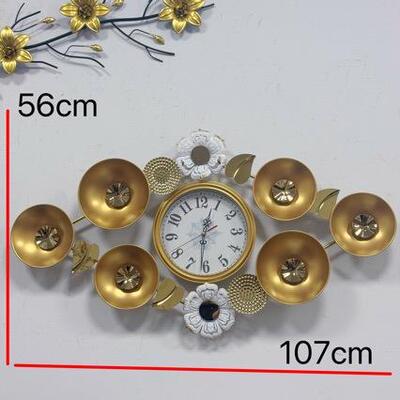 不锈钢轻奢钟简表客厅代现艺术表家用时钟创意时PNN尚挂墙面装饰