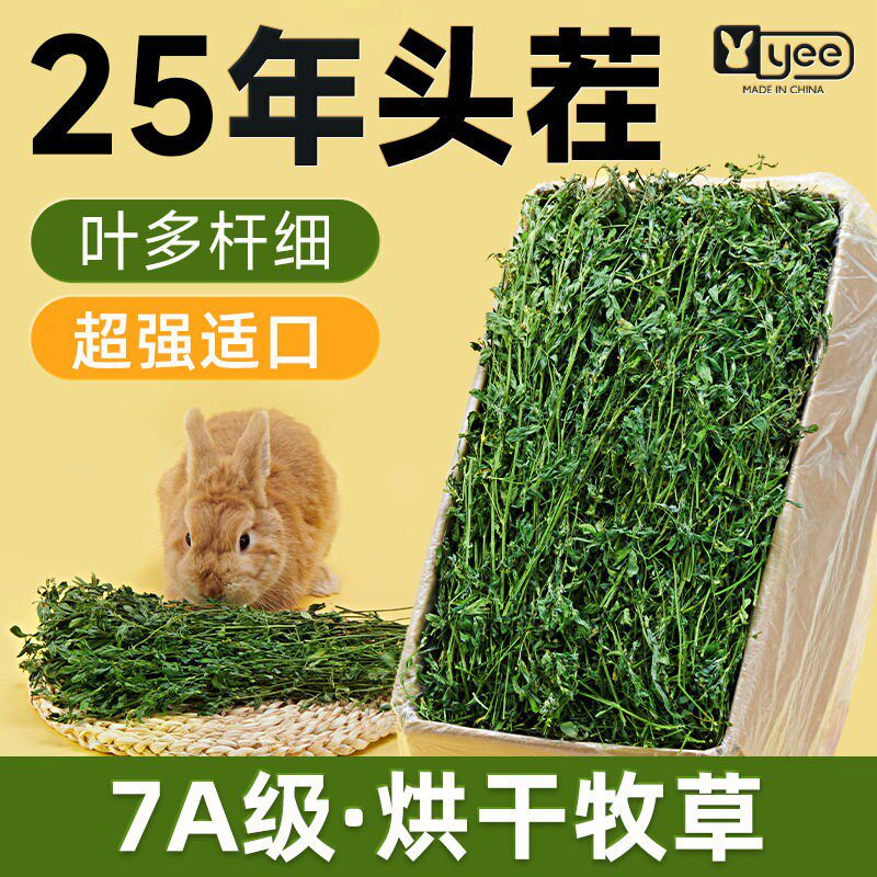 烘干紫花苜蓿草干草兔子粮草牧草幼兔提摩西草龙猫豚鼠食用草用品