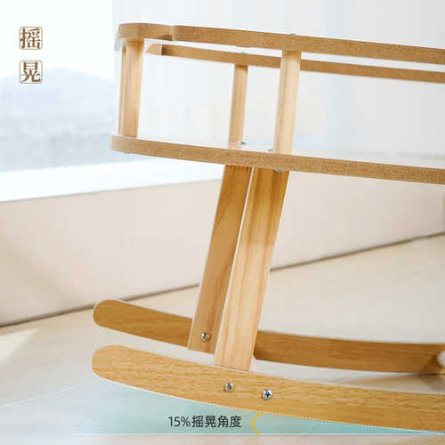 喵仙儿猫窝猫床木制宠物吊床四季可用夏季猫咪秋千简约大号猫摇床