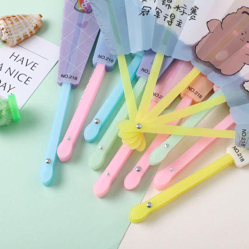卡通折扇幼儿园六一礼物奖励学生礼品活动地推引流小扇子地摊热卖