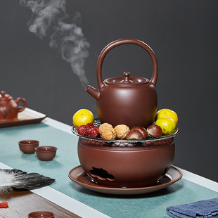 紫砂炭炉冬天围炉煮茶壶套装木炭烤火炉室内老式打边炉风炉碳烤炉