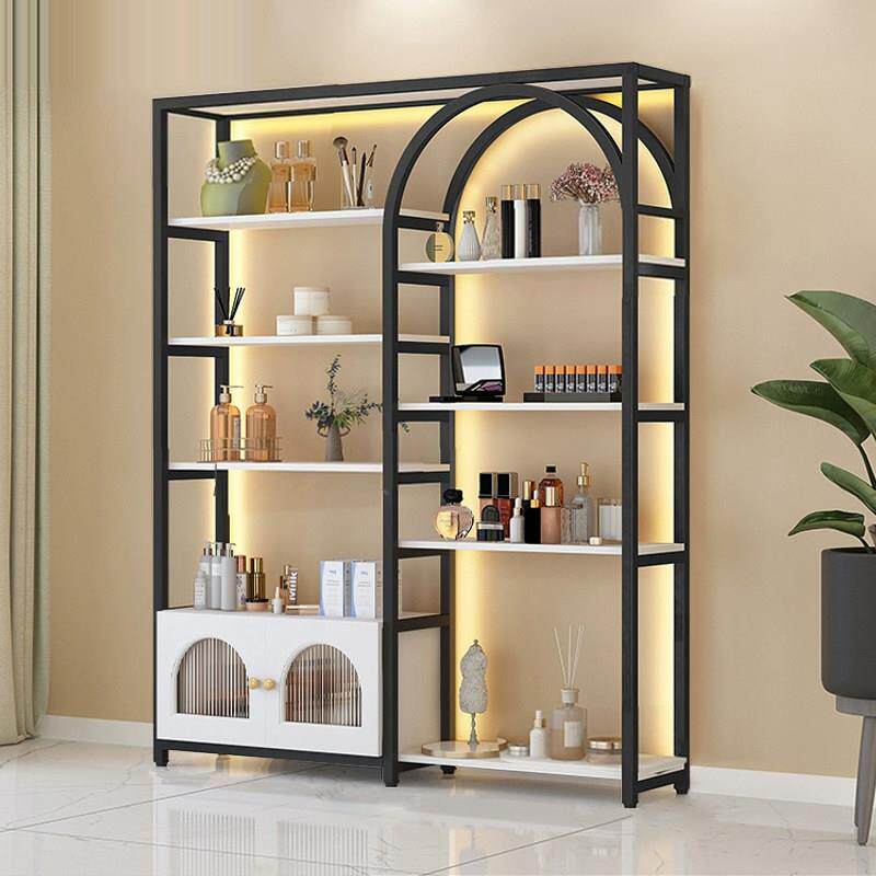 美容院美甲柜子产品化妆品展示柜陈列多层置物护肤理发店收纳货架