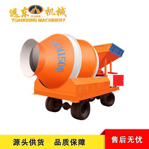 建筑用JZM1500全自动固定斗搅拌机自上料水泥砂浆混凝土滚筒搅拌
