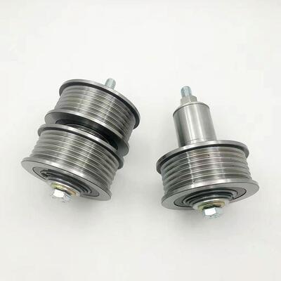 适用于讯达电梯3300 3600新款防跑偏钢带轮防跳槽反绳轮 57613299