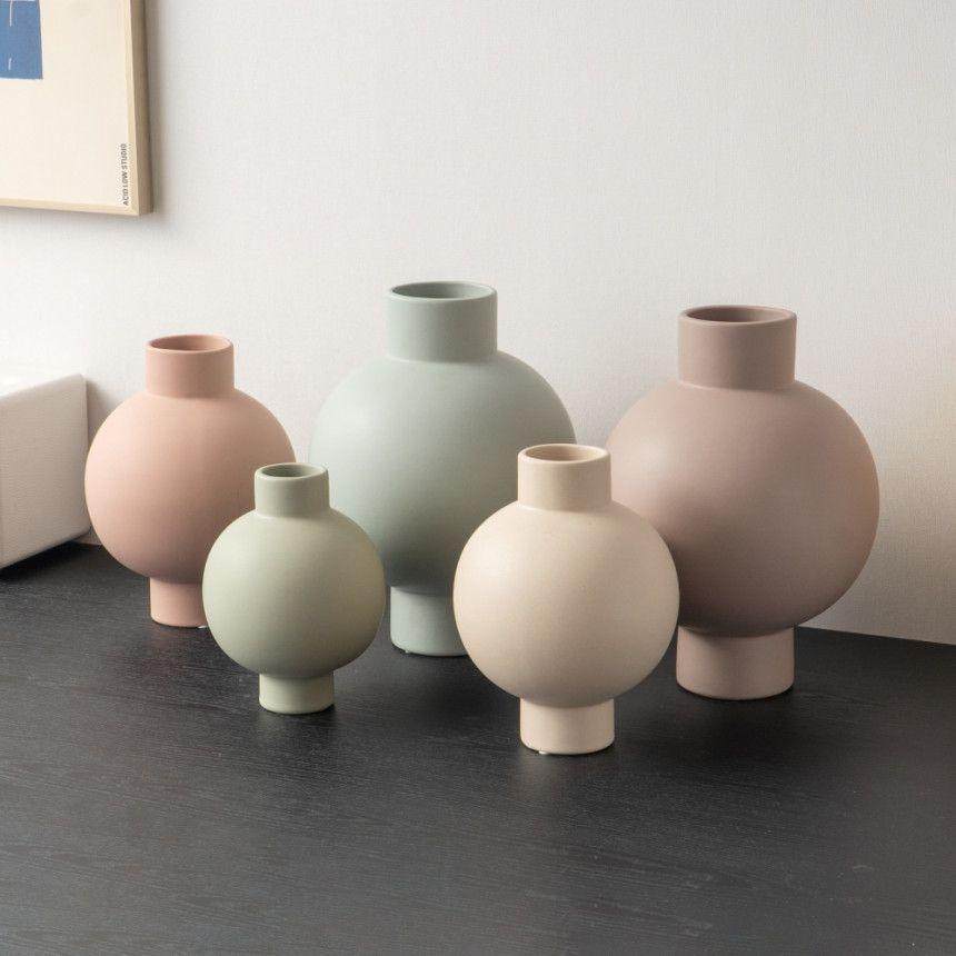 现代简约白色圆形陶瓷花瓶 客厅插花家居软装饰品样板间摆件批发,家居饰品,花瓶,淘宝优惠券,粉丝福利购,淘宝优惠卷