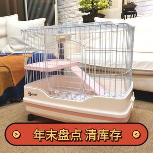 清仓价 家用室内防喷尿兔子屋龙猫笼宠物窝 达洋兔笼R51R61抽屉式