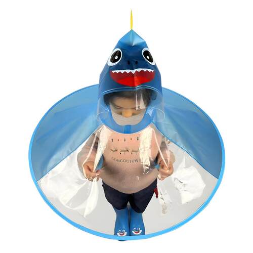 儿童雨衣幼儿园宝宝1-岁斗篷式雨披头戴伞帽超轻折叠