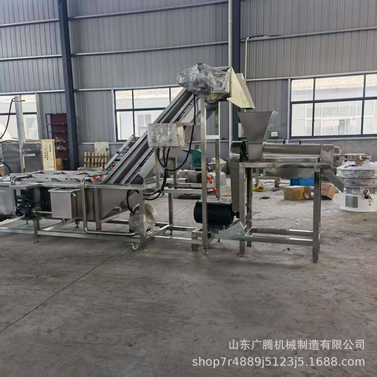 商用菠萝凤梨粉碎榨汁机全自动大功率胡萝卜生姜橘子渣汁分离机