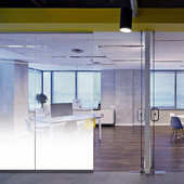 小白点渐变雾纱装 饰膜办公室玻璃隔断家居玻璃安全膜渐变玻璃膜