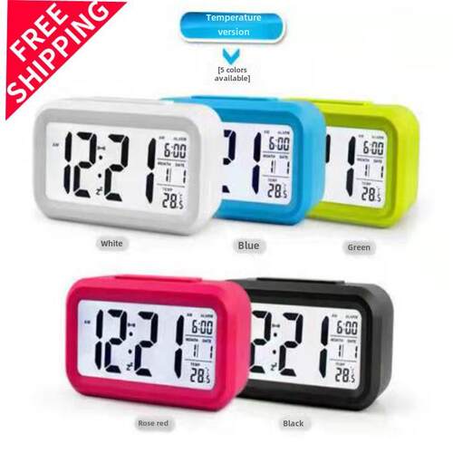 Night-light LED electronic clock alarm small 夜光静音小闹钟
