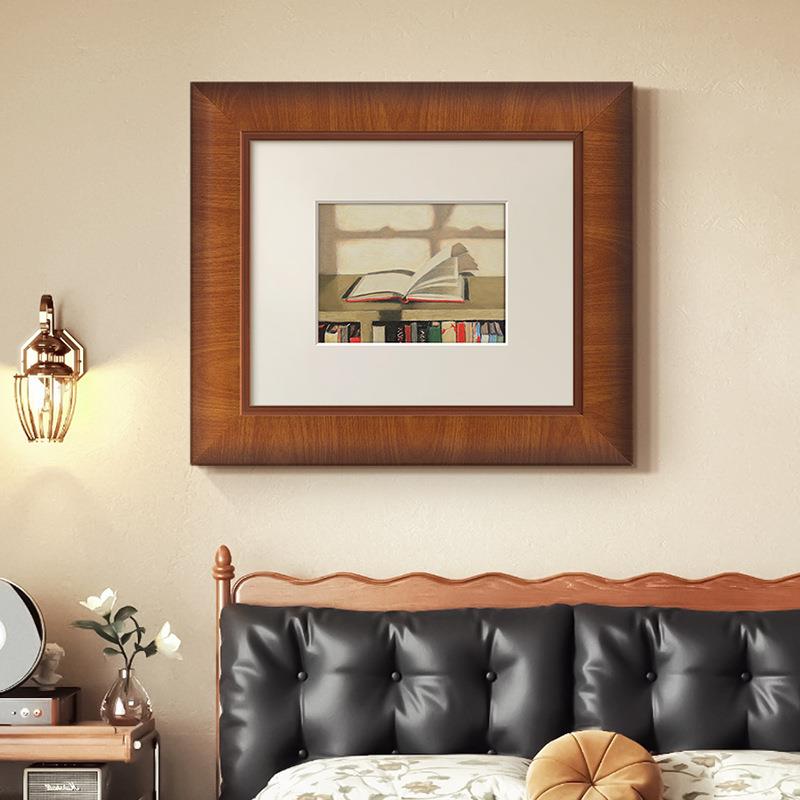 《时光》现代法式小众艺术装饰画北欧复古玄关中古风卧室书房挂画