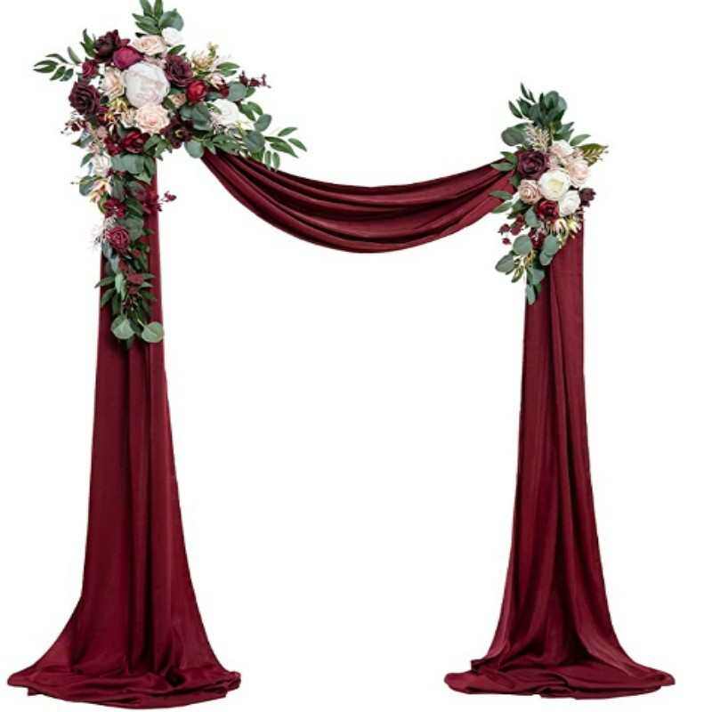 拱门仿真花套装婚礼派对生日婚纱聚会装饰三件套婚庆布置挂件挂饰