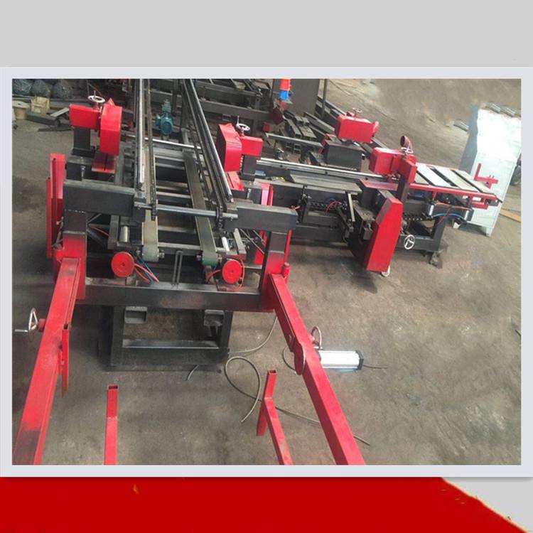 自动通过式木门四边锯 红外线定位自动推板 数控门扇木门四边锯