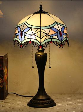 蒂汇璟凡尼12寸照何明LHJ-TD12灯型台灯工厂创意几手工镶嵌彩色玻