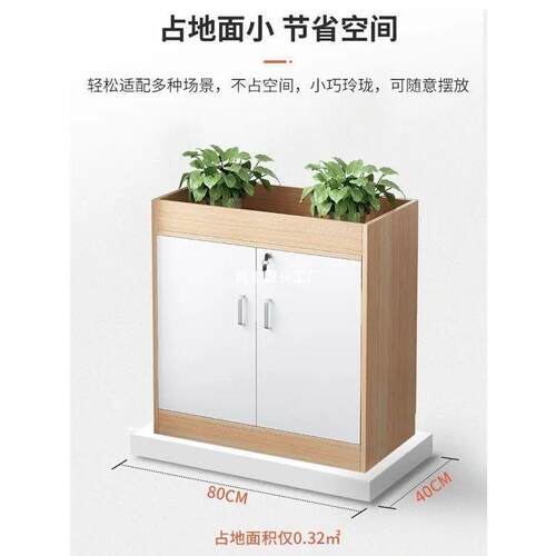 柜子文件柜办室资柜隔柜断木料质花AS546546柜带锁矮柜公收纳柜储