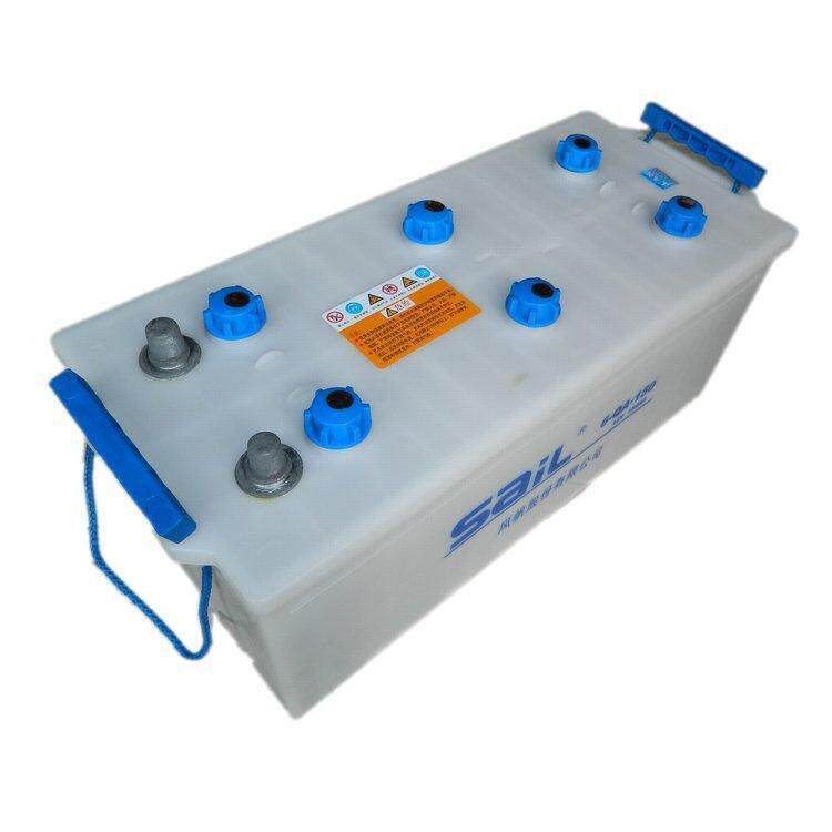 风帆蓄电池6-QA-150水电池12V/150AH加液式救生艇货车卡车工程车