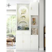 屏风隔断客厅玄关柜实木间厅柜新中式 柜一体 入户进门置物架屏风鞋