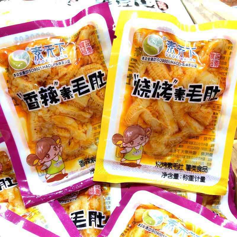 素天下素毛肚魔芋爽香辣味烧烤奥尔良味魔芋面筋辣条休闲零食小吃