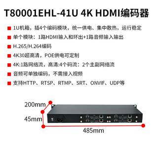 同三维T80001高清SDI/HDMI视频网络直播编码器1U机架式推流器