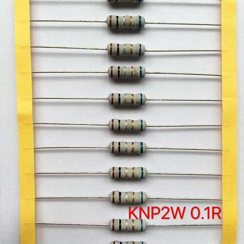 绕线电阻KNP 2W 0R1 1R 0R2 渡锡铜线, ,