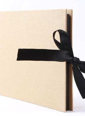 Scrapbook亚马逊新款线圈式蝴蝶结丝带卡簧翻页式DIY相册手工影集