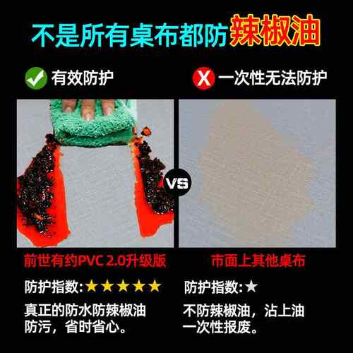 防水防油桌布免洗防仿棉麻纹烫北欧约纯色方形书桌茶几布餐pv台c